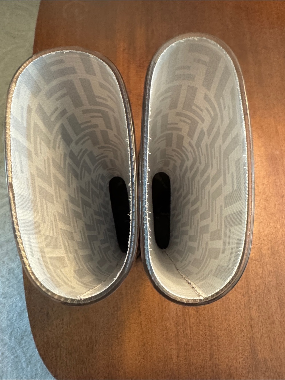 Fendi Brown FF Logo Glossy Rain Boots - Picture 6 of 10